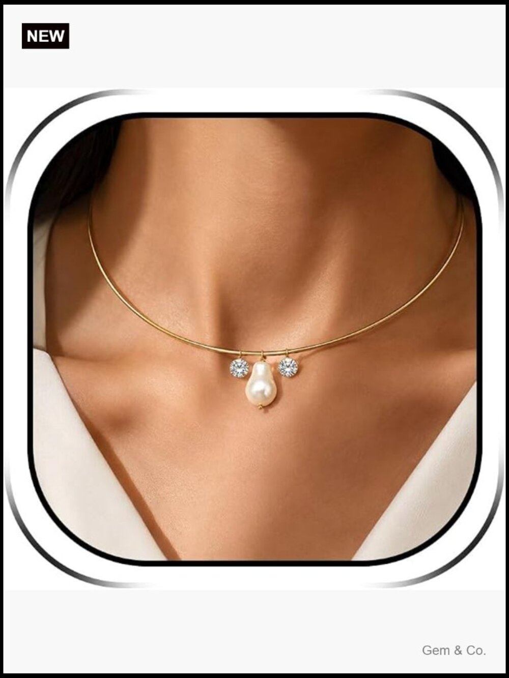 Dainty Collar Necklace Thin Choker Minimalist Simple Lightweight Jewelry Gift